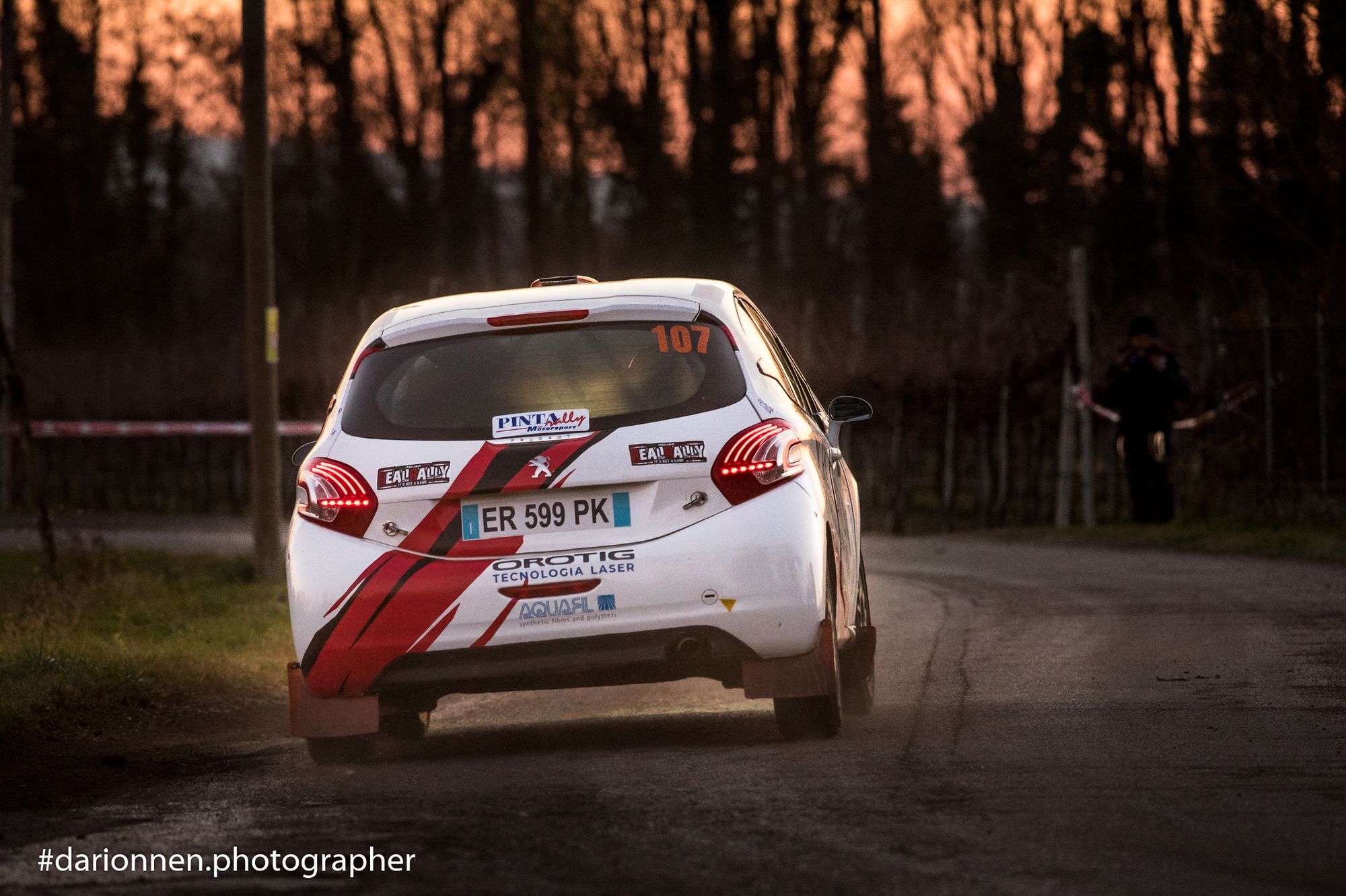 Lorenzo Lamanda al via del Campionato Italiano Rally Terra