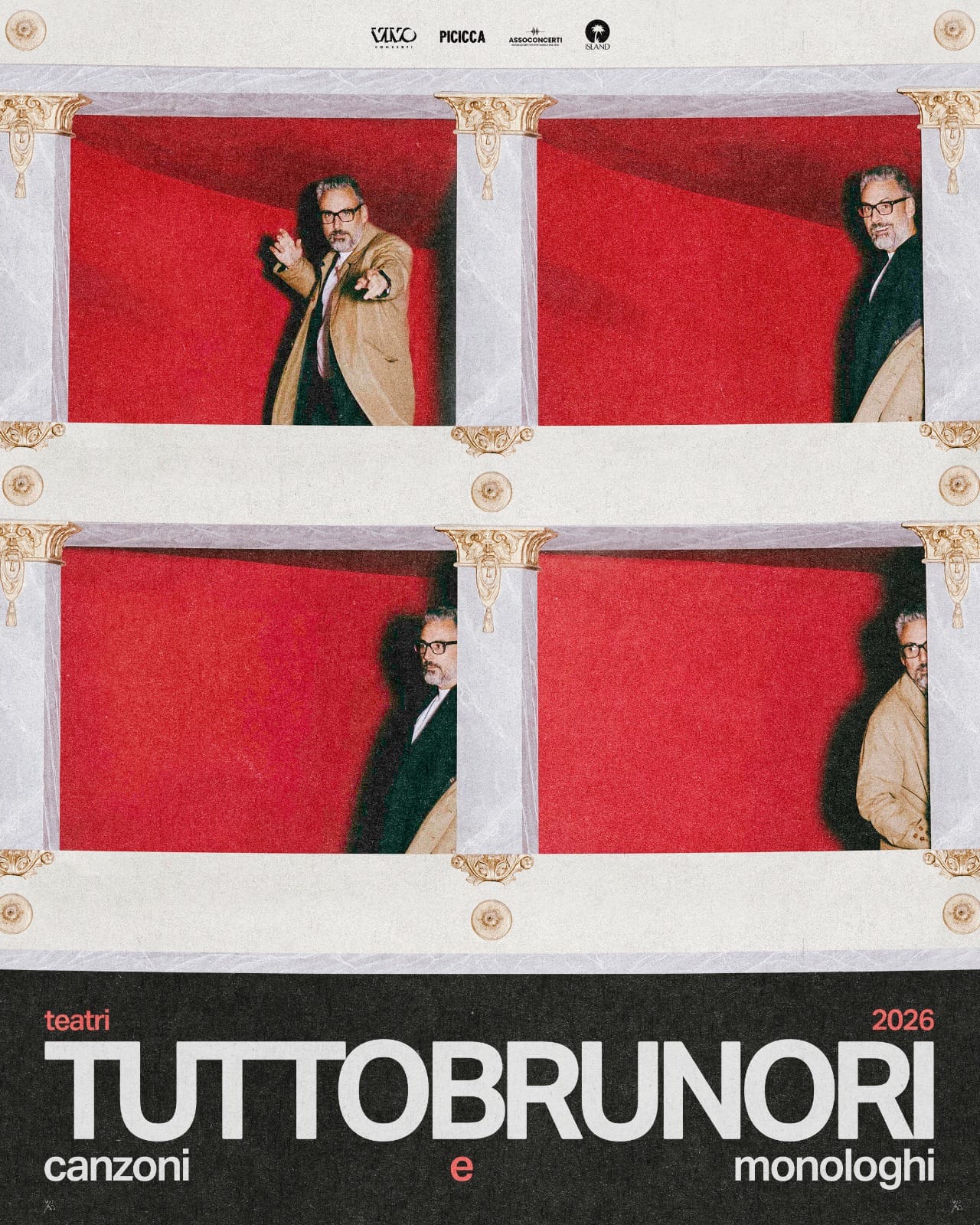 BRUNORI SAS // ANNUNCIATA LA NUOVA TOURNÉE TEATRALE "TUTTOBRUNORI”. TAPPA A TRIESTE IL 22 OTTOBRE 2026 @ TEATRO ROSSETTI