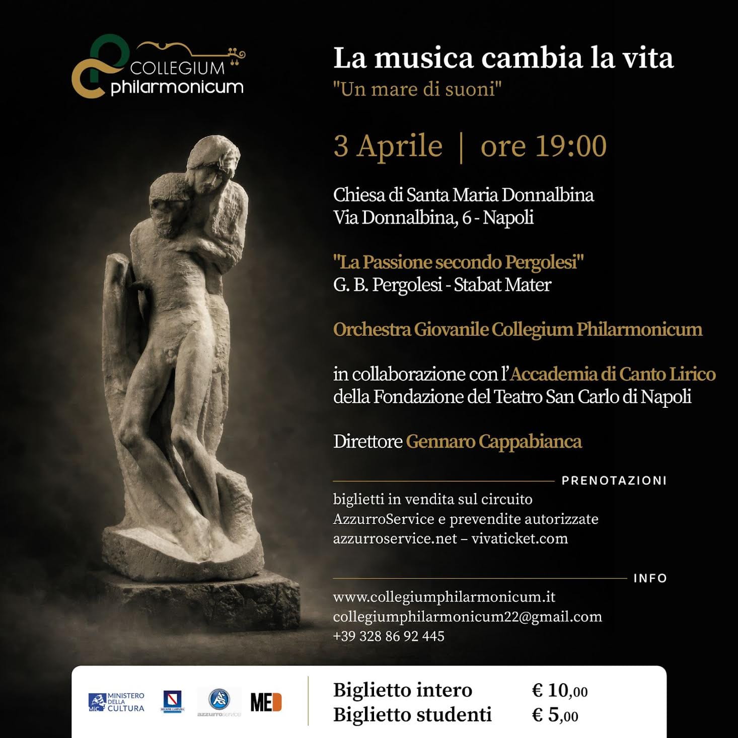Al via la rassegna musicale 'Un Mare di Suoni' 2026 Il Collegium Philarmonicum inaugura la rassegna