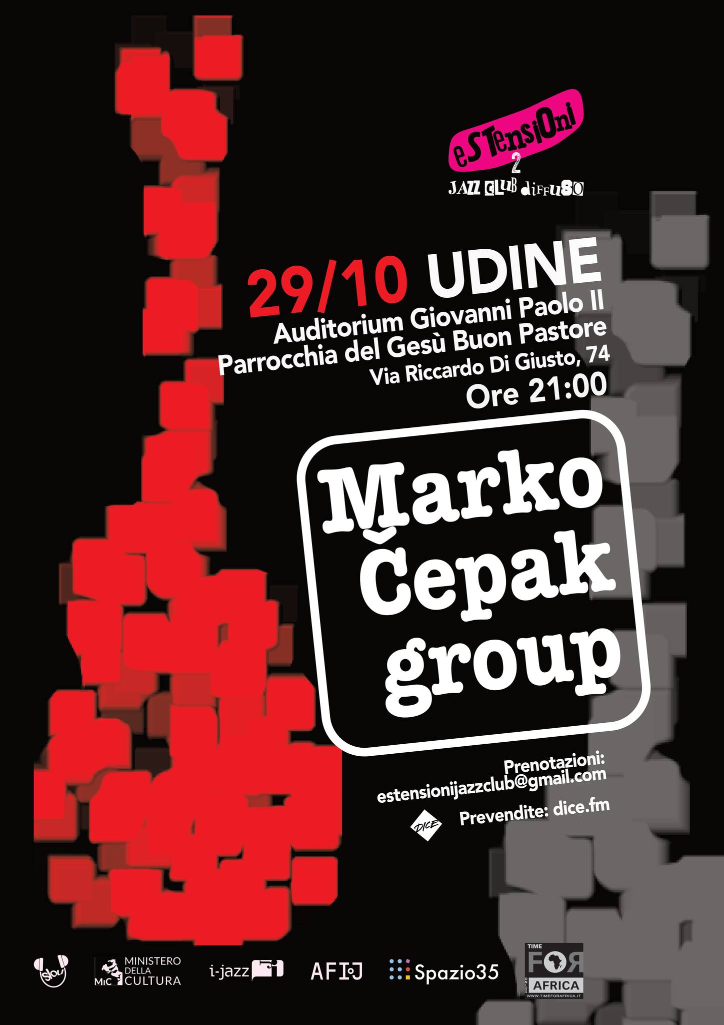 Marko Čepak Group a Udine il 29 ottobre