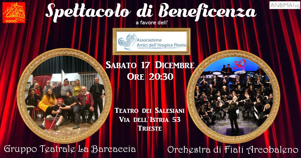 Orchestra di Fiati Arcobaleno Sabato 17 dicembre 20.30 Teatro dei Salesiani TRIESTE