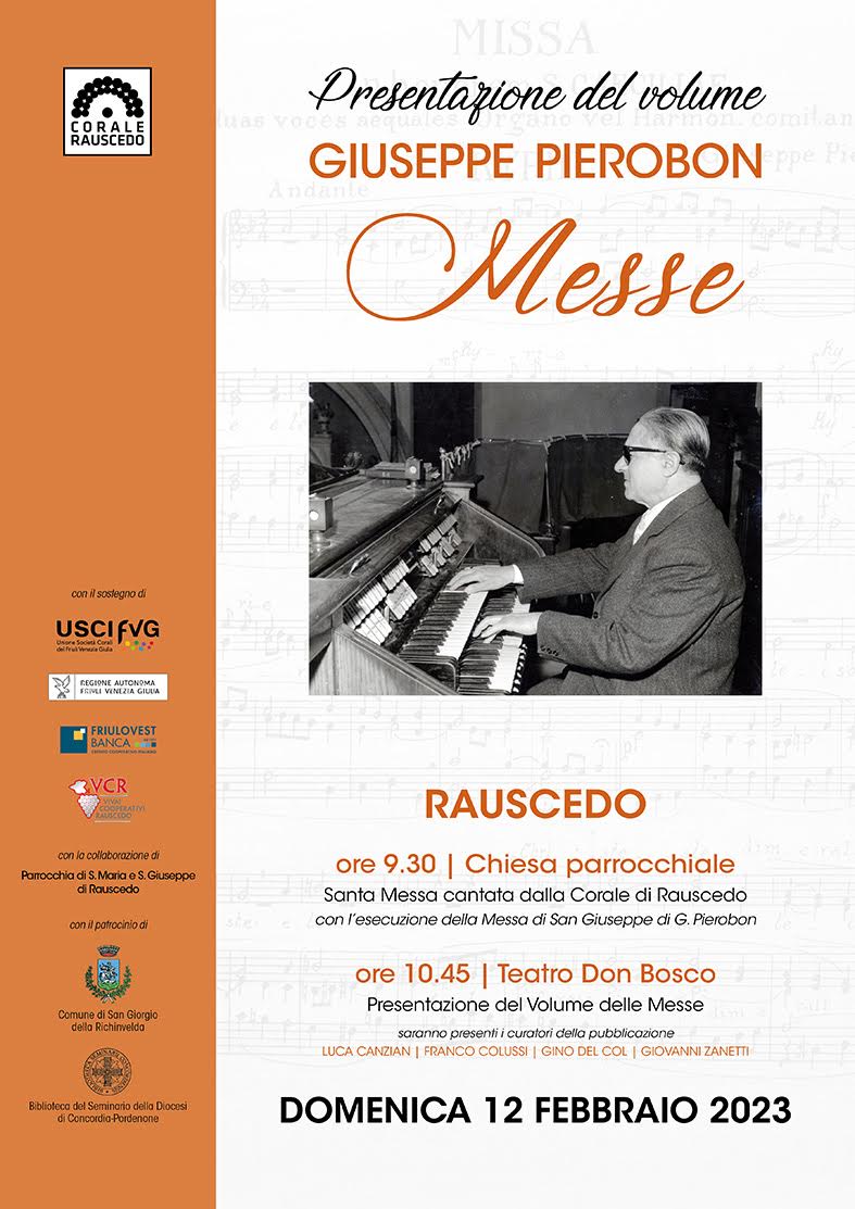 Domenica 12 febbraio, a Rauscedo (PN) le musiche di Giuseppe Pierobon