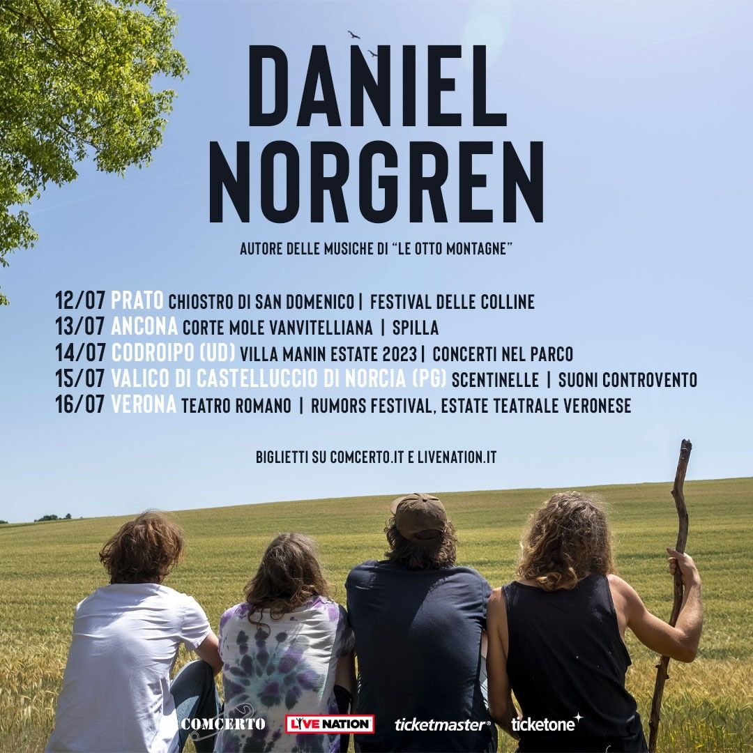 VILLA MANIN ESTATE annuncia il primo nome del cartellone dei concerti nel parco: Daniel Norgren