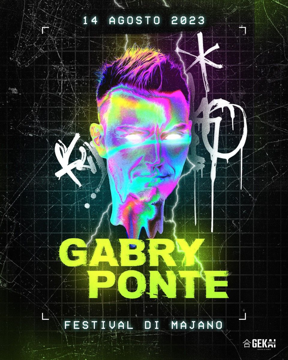 GABRY PONTE - Il dj di fama internazionale domani live al Festival di Majano.