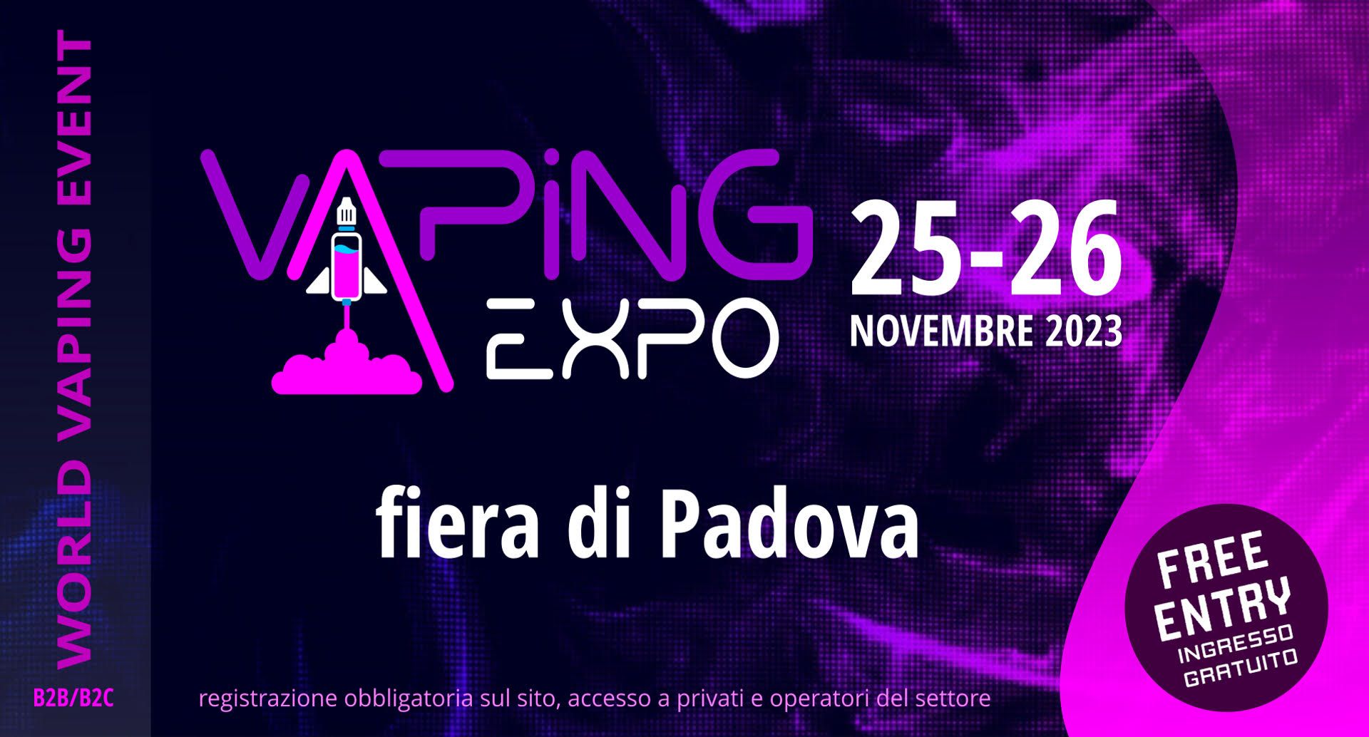 Vaping Expo Padova. Il mondo dello Svapo in Fiera