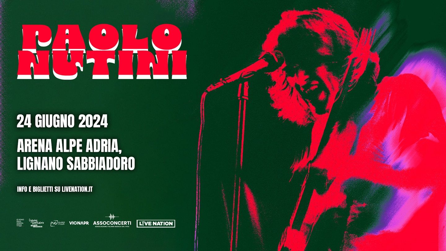PAOLO NUTINI annuncia una nuova data, il 24 giugno all'Arena Alpe Adria a Lignano Sabbiadoro, unico concerto nell'intero Nordest