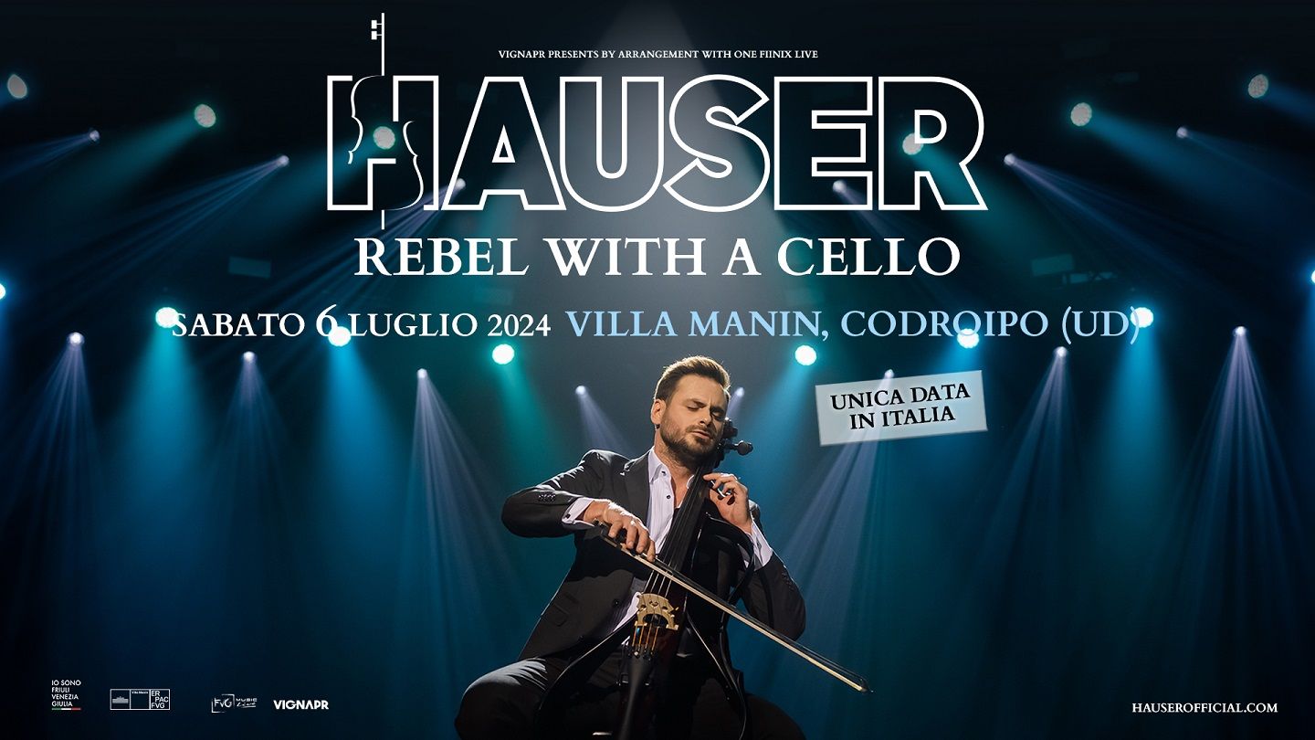 HAUSER annuncia un unico concerto in Italia il 6 luglio 2024 in Friuli Venezia Giulia a Villa Manin