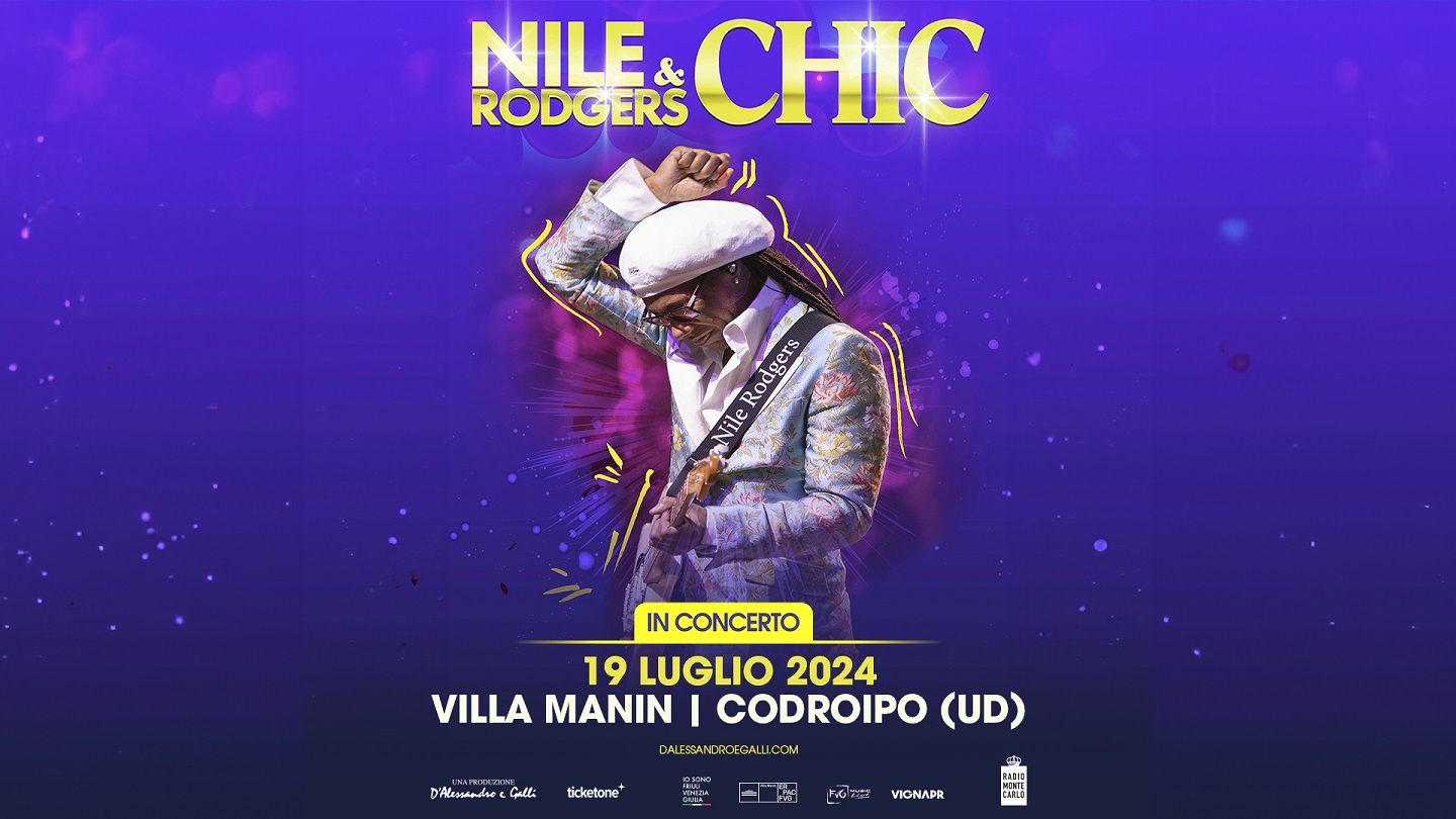 NILE RODGERS & CHIC annuncia un unico concerto nel Nord Italia in programma il 19 luglio