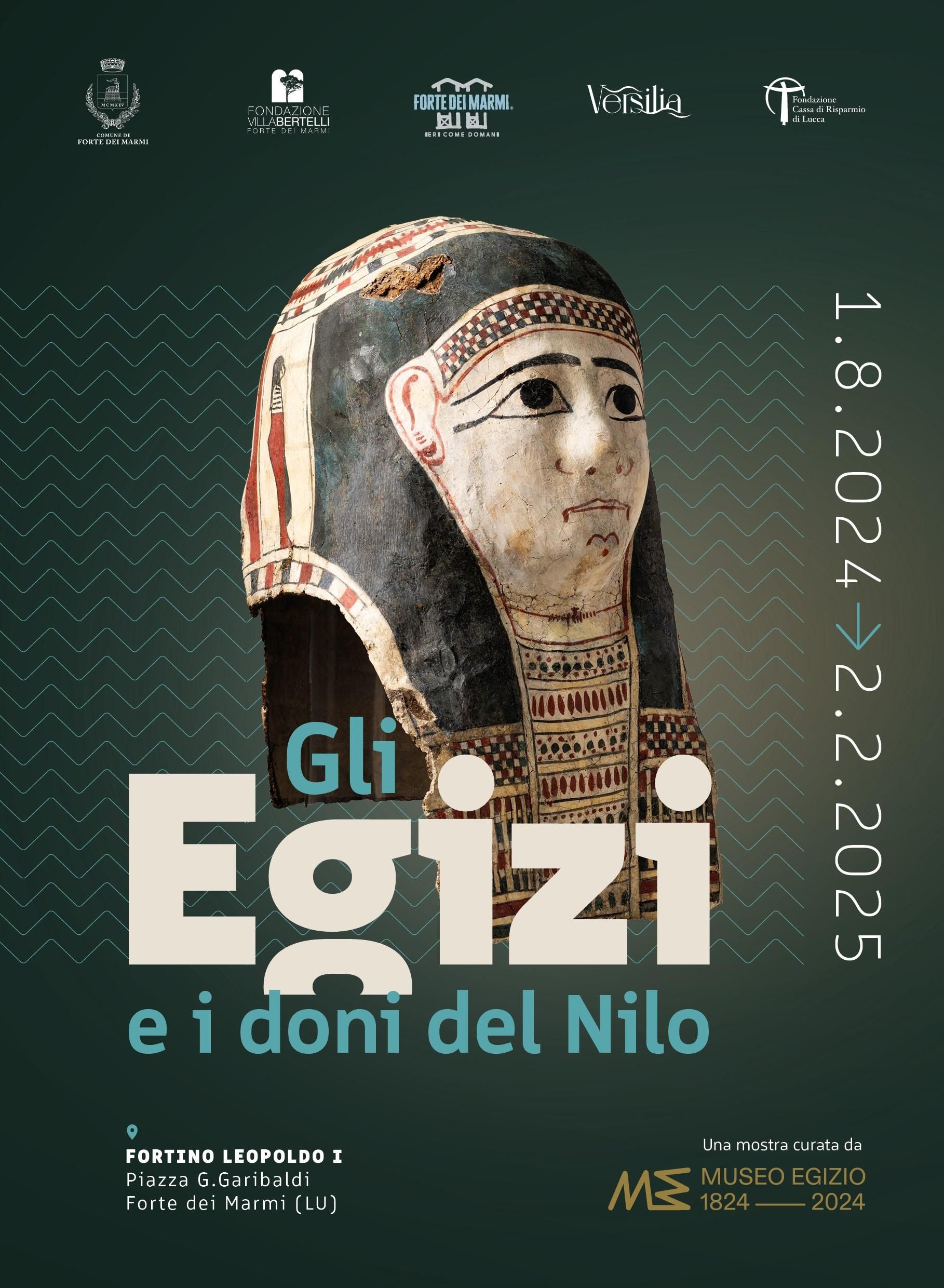 Gli Egizi e i doni del Nilo Una mostra del Museo Egizio al Forte di Leopoldo I Forte dei Marmi (LU), 1 agosto 2024 - 2 febbraio 2025