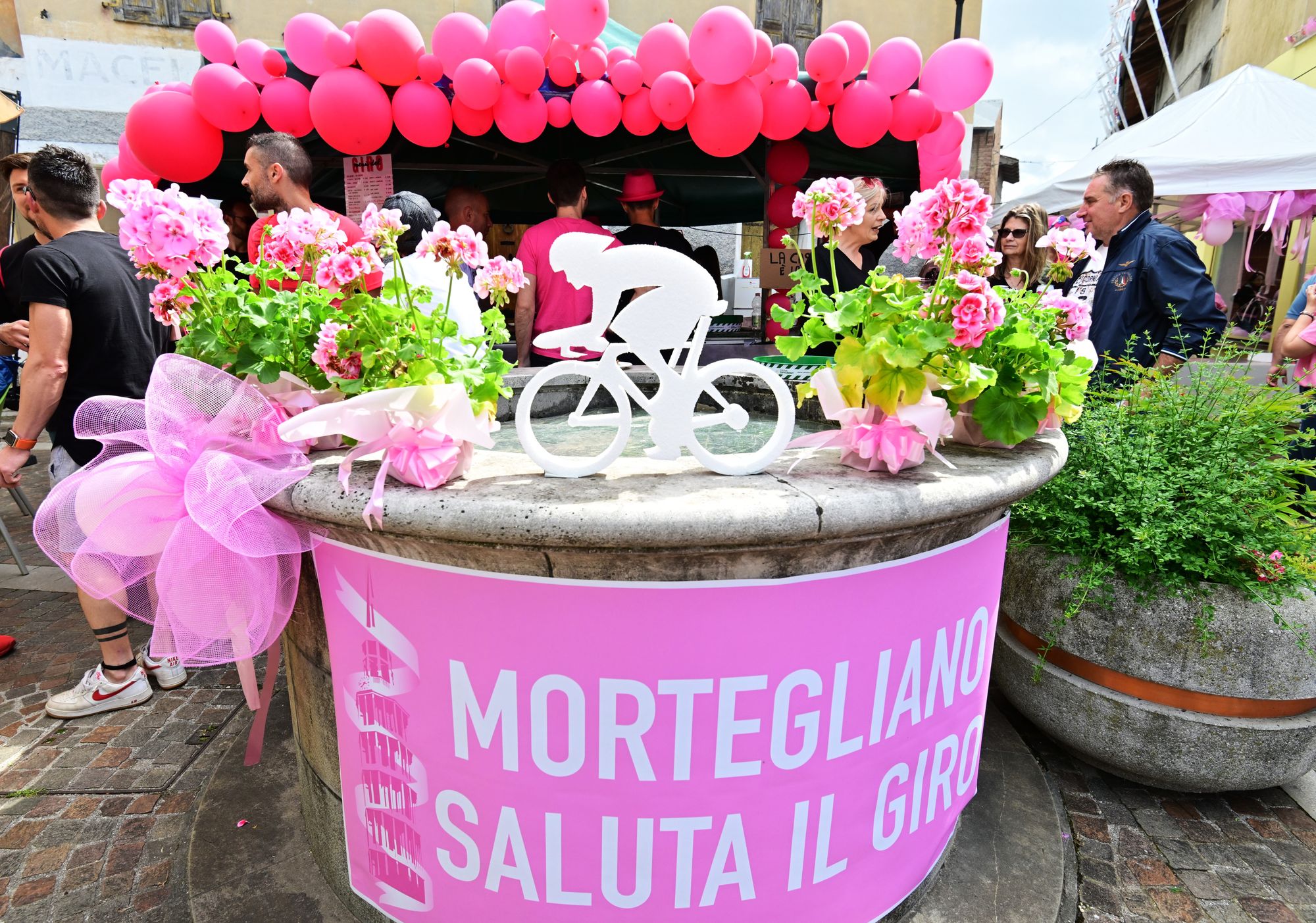 Le immagini della festa per la partenza della 19^ tappa del Giro d'Italia 2024 a Mortegliano