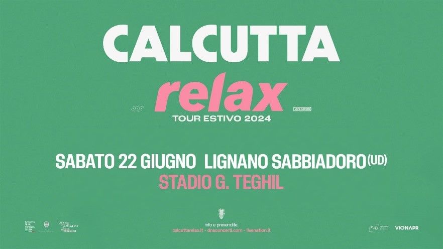 CALCUTTA è arrivato a Lignano Sabbiadoro per il debutto di uno dei tour italiani più attesi dell'estate: sabato 22 giugno allo Stadio Teghil