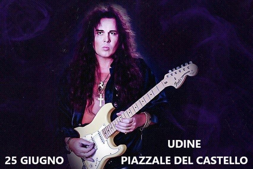 YNGWIE MALMSTEEN - Il chitarrista svedese che ha rivoluzionato l'heavy metal in concerto al Castello di Udine
