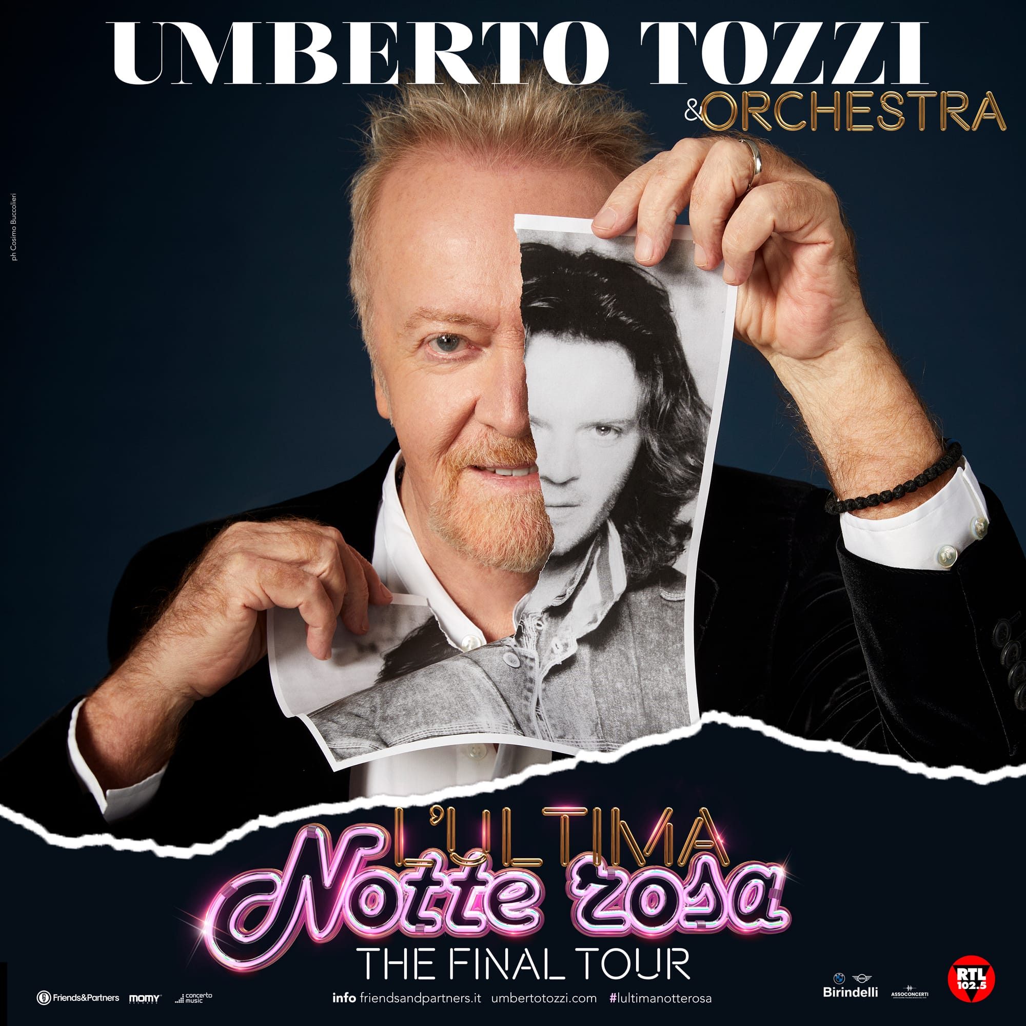 UMBERTO TOZZI - Sabato 21 settembre sarà a Lignano Sabbiadoro assieme all'orchestra con il tour di addio alle scene