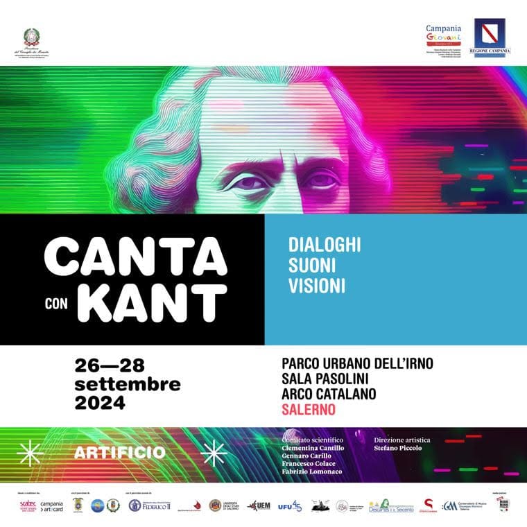 CANTA CON KANT: IL FESTIVAL DI MUSICA E FILOSOFIA TORNA A SALERNO DAL 26 AL 28 SETTEMBRE