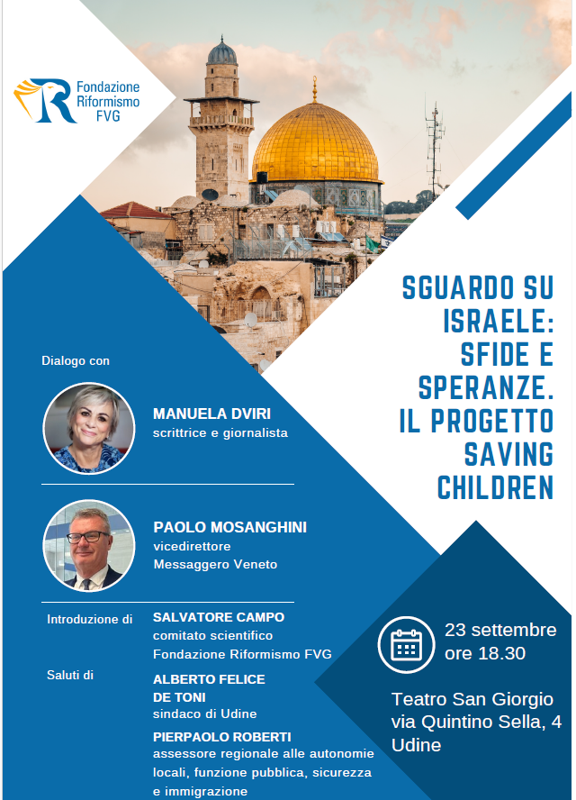 CONFERENZA SU ISRAELE E PROGETTO SAVING CHILDREN