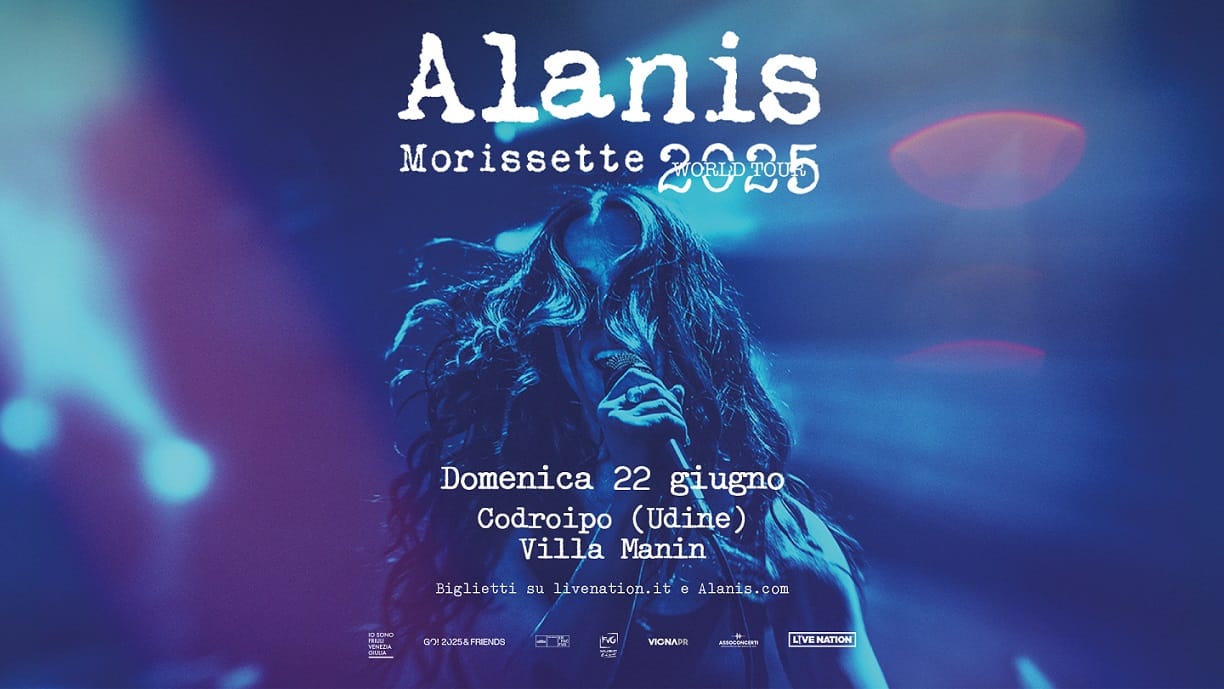 ALANIS MORISSETTE DOMENICA 22 GIUGNO 2025, ore 21:00 VILLA MANIN – CODROIPO (UD)