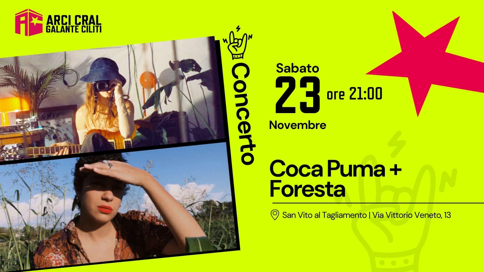 COCA PUMA - Sabato 23 novembre a San Vito al Tagliamento (PN) arriva uno dei nomi emergenti più acclamati da critica e pubblico nel 2024, voce di una nuova scena musicale nu-jazz tutta da scoprire