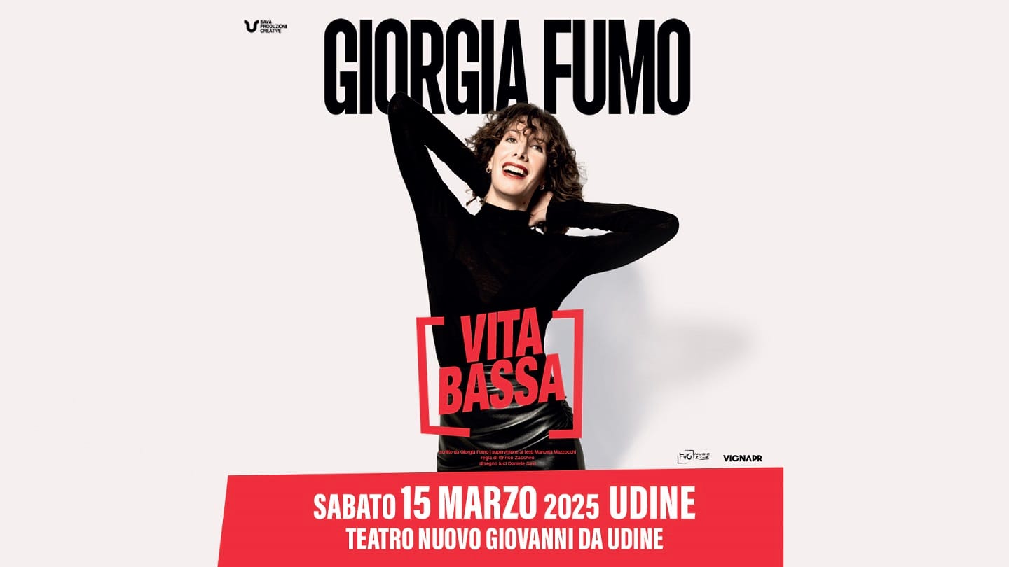 GIORGIA FUMO il 15 marzo 2025 al Teatro Nuovo Giovanni da Udine arriva per la prima volta in FVG uno dei nuovi nomi di punta della scena comica nazionale