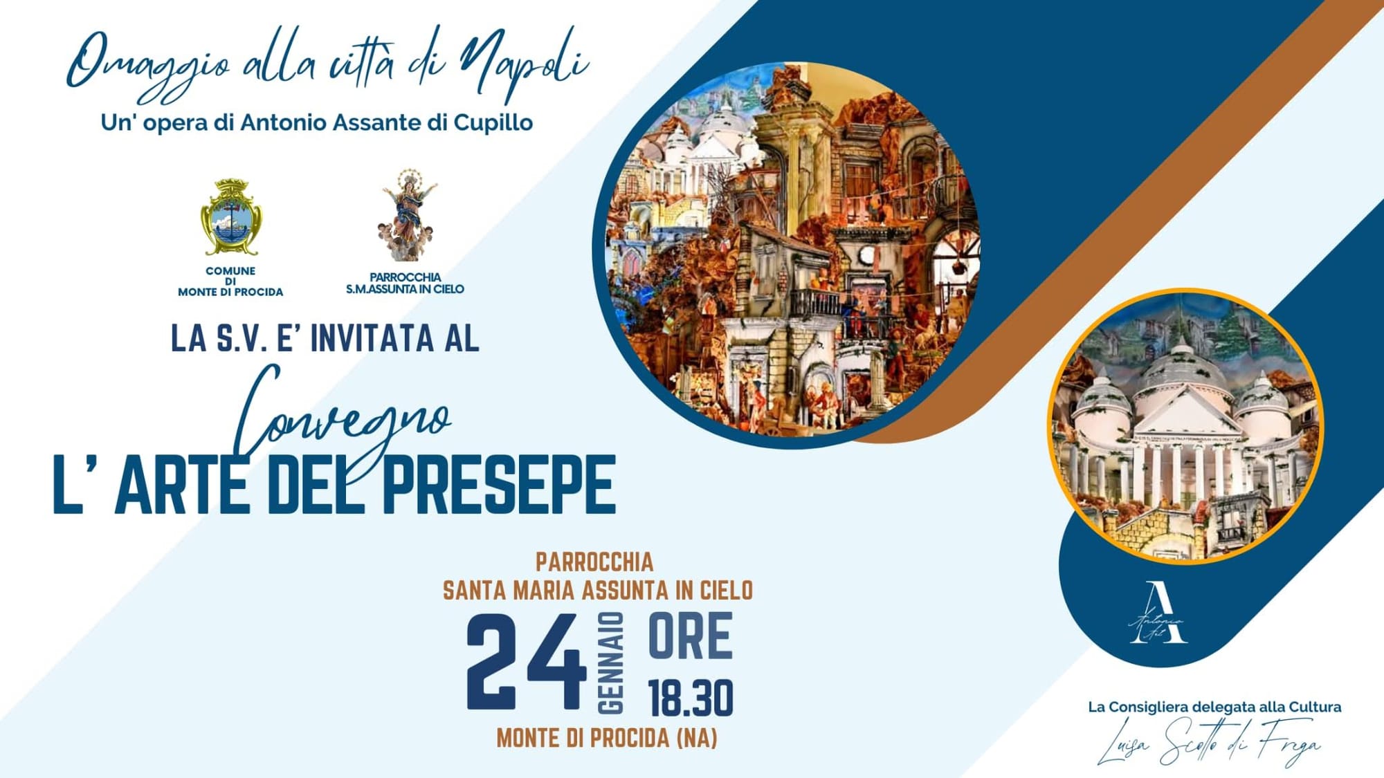 MONTE DI PROCIDA CELEBRA I 2500 DALLA FONDAZIONE DELLA CITTÀ DI NAPOLI CON UN CONVEGNO/EVENTO DEDICATO ALL’ARTE DEL PRESEPE PARTENOPEO