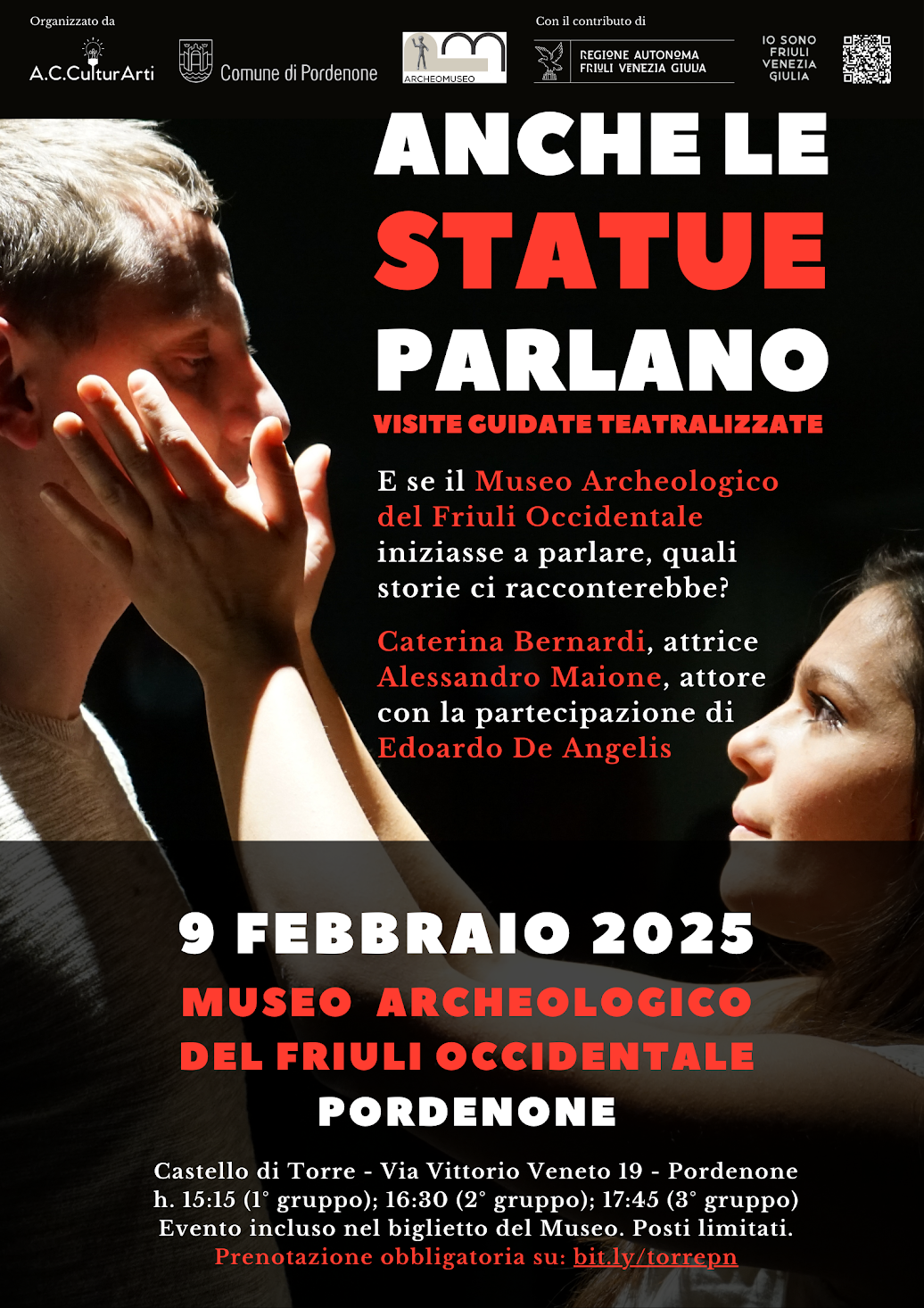 “Anche le statue parlano” visite teatralizzate inclusive al Museo Archeologico di Torre 9 febbraio