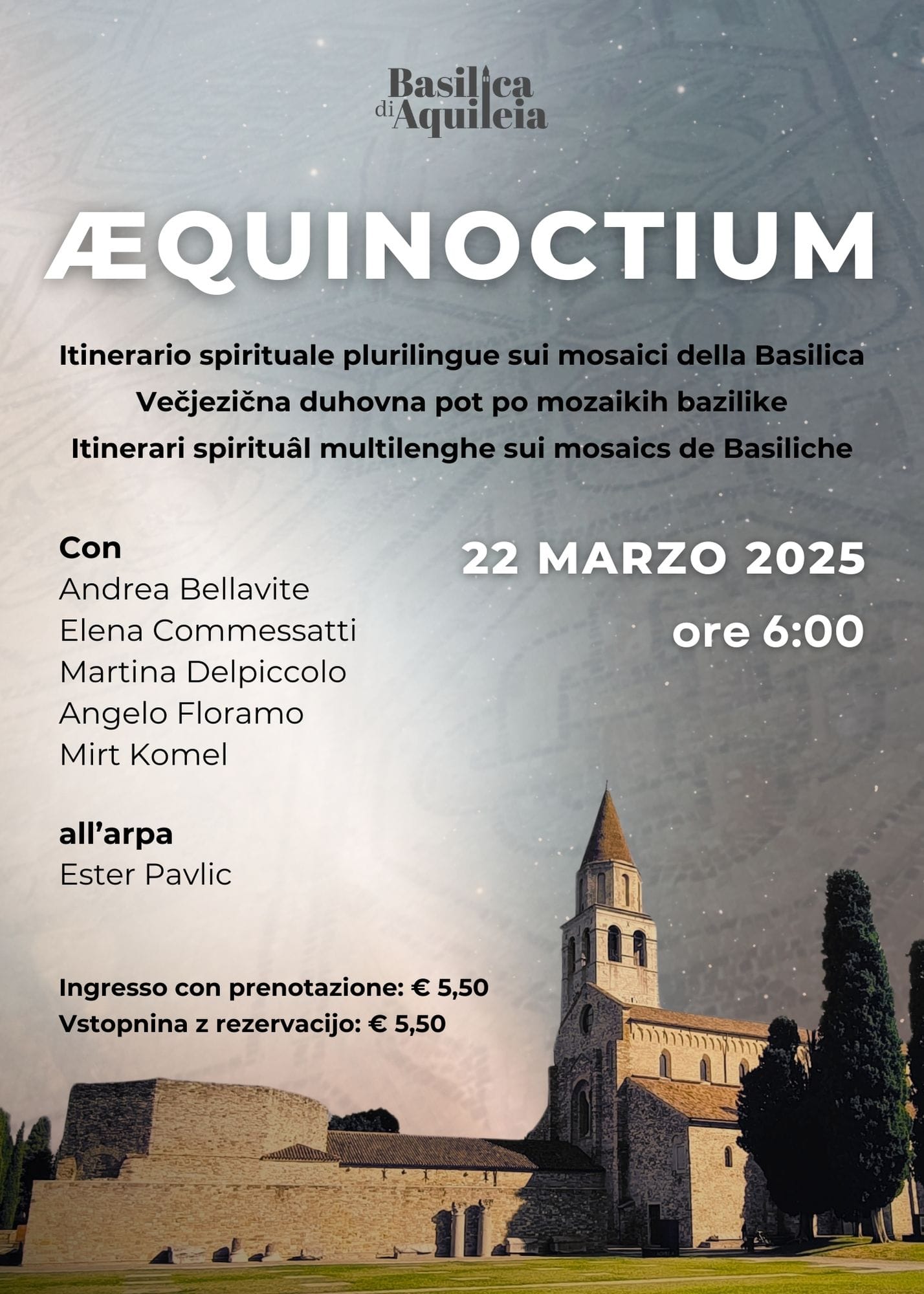 Ritorna con una passeggiata tra i mosaici l’Alba dell’Equinozio in Basilica Sabato 22 marzo, alle 6 del mattino