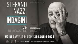 STEFANO NAZZI annuncia le date estive di "Indagini Live": il 29 luglio al Castello di Udine l'unico appuntamento nel Nordest