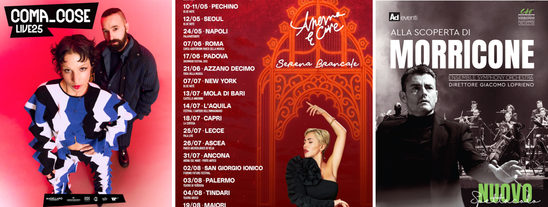 FIERA DELLA MUSICA - I concerti di COMA_COSE, SERENA BRANCALE e ENSEMBLE SYMPHONY ORCHESTRA rinviati a settembre