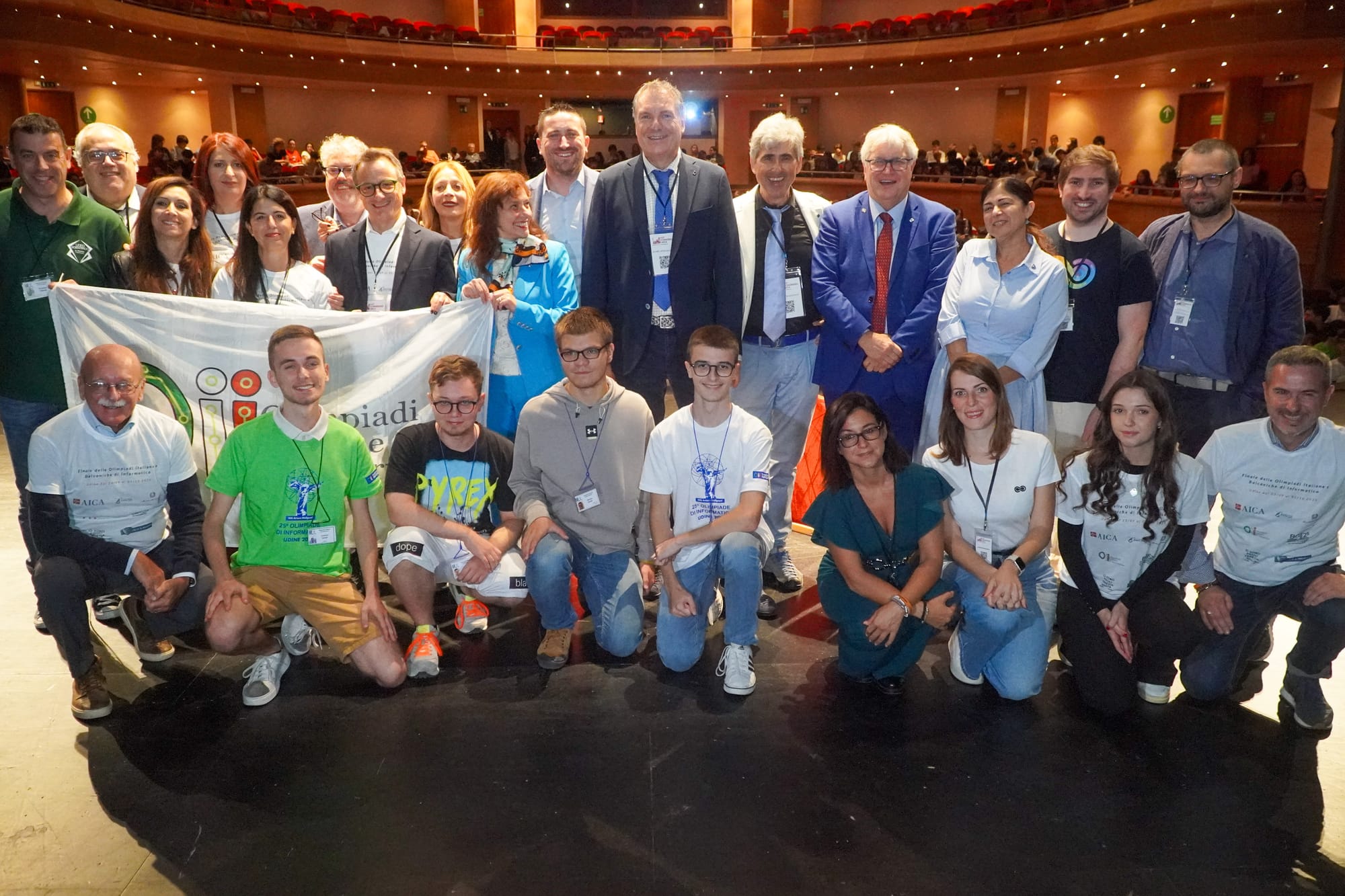 AICA - PROCLAMATI AL "TEATRO NUOVO GIOVANNI DA UDINE" I VINCITORI DELLA XXV EDIZIONE DELLE OLIMPIADI ITALIANE DI INFORMATICA, LA PRIMA IN FVG