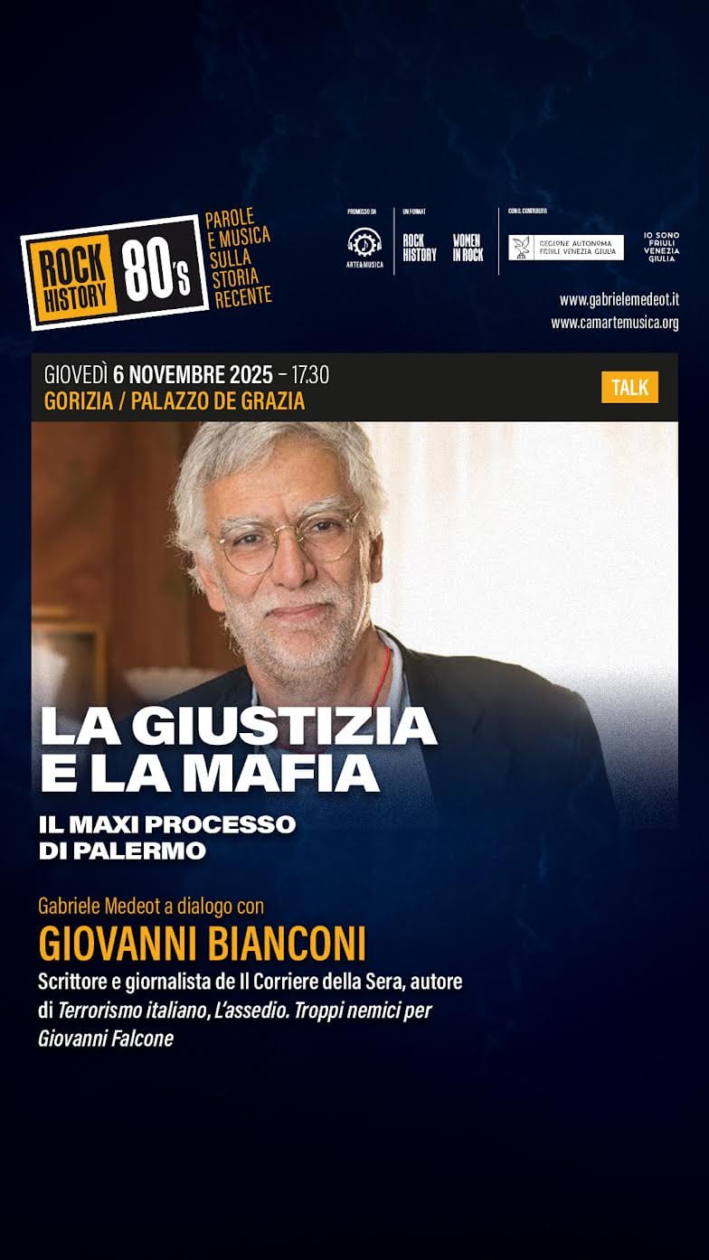 "La giustizia e la mafia: il maxi processo di Palermo" con ospite Giovanni Bianconi a Gorizia