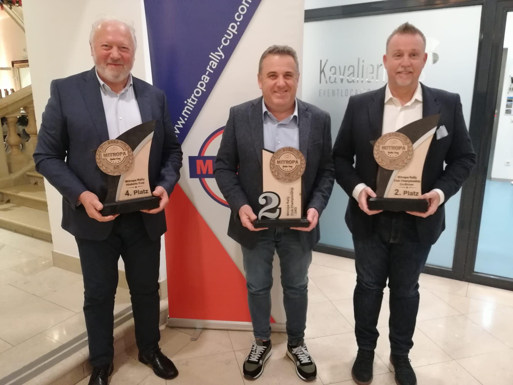LAURENCICH, MLAKAR, MURADORE E PULZ CELEBRATI ALLE PREMIAZIONI FIA MITROPA RALLY CUP 2025