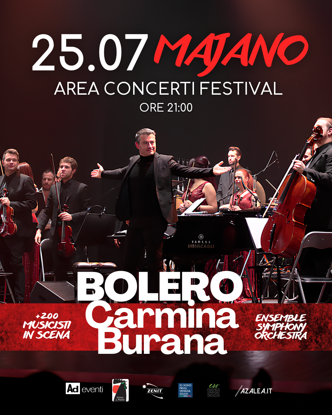 BOLERO CARMINA BURANA - Al Festival di Majano, nel 50° del terremoto del Friuli, il primo concerto stagionale vedrà protagonista l'Ensemble