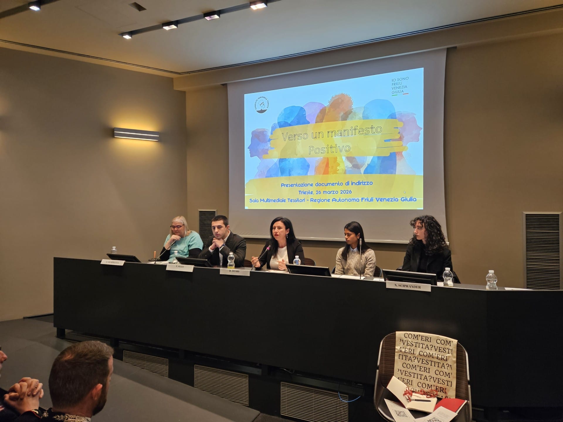 VIOLENZA DI GENERE: PRESENTATO QUESTA MATTINA IL DOCUMENTO "VERSO UN MANIFESTO POSITIVO" A CURA DELLA CONSULTA FEMMINILE DI TRIESTE