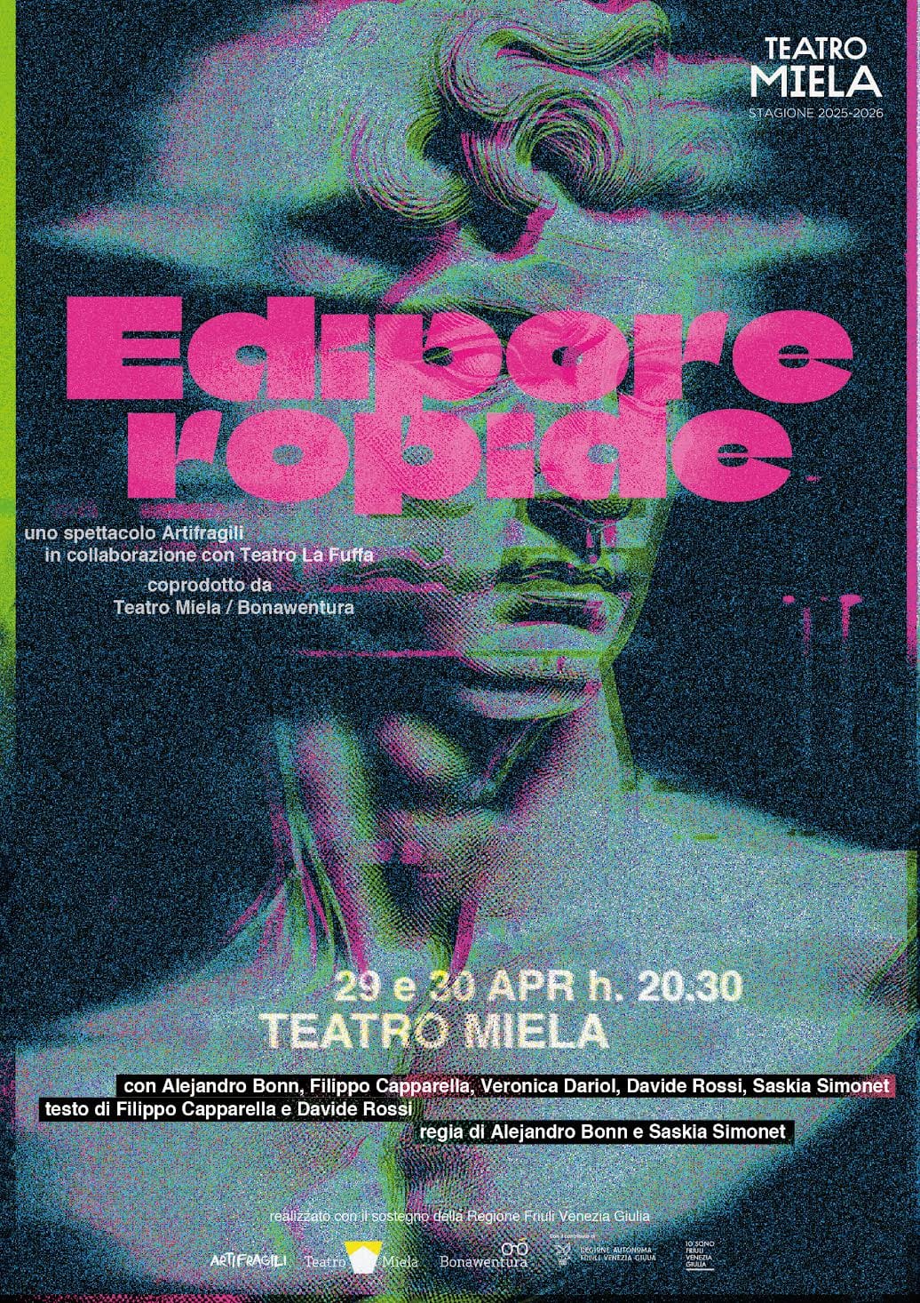 29 e 30 aprile EDIPOREROPIDE al Teatro Miela TRIESTE