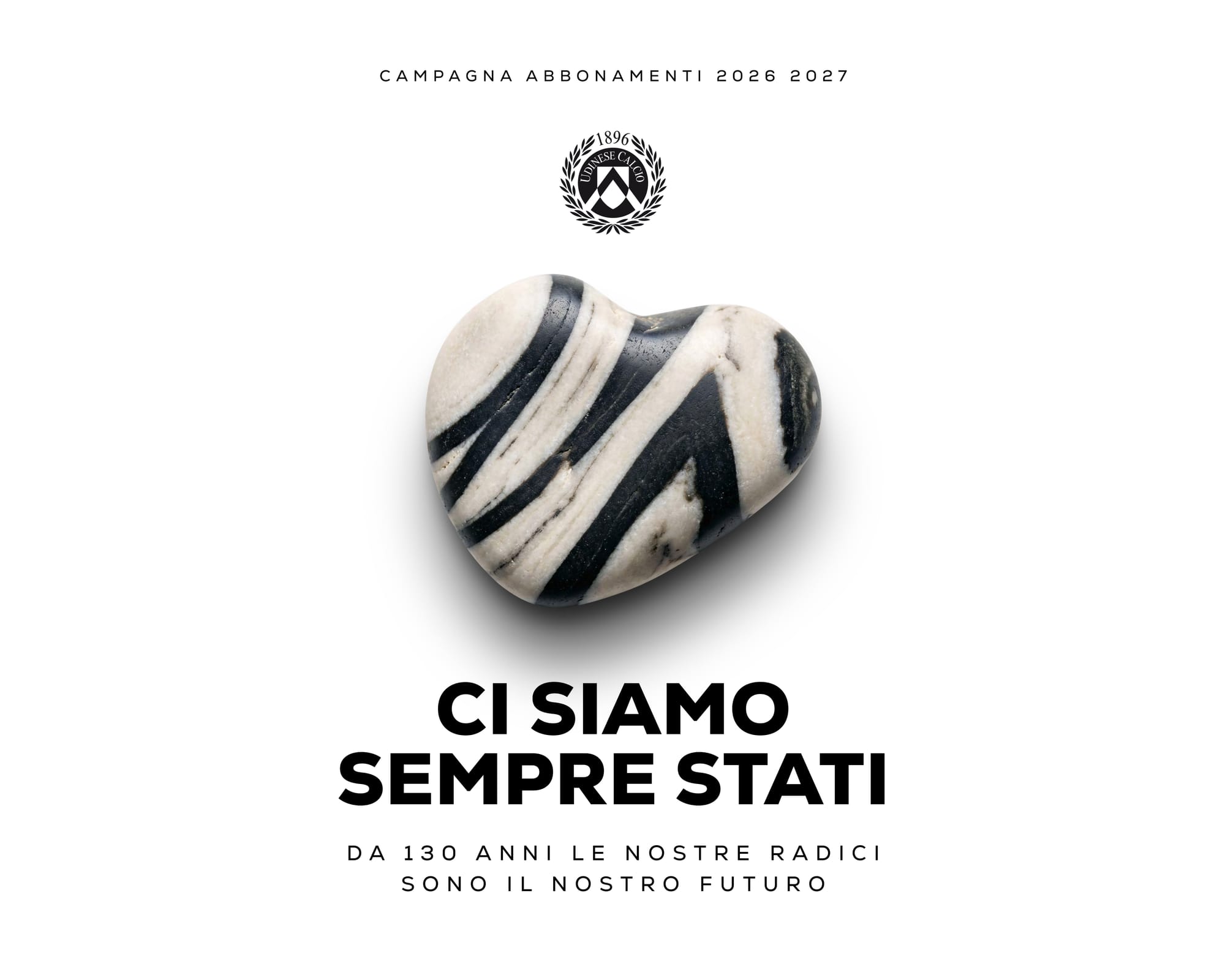 Al via “Ci siamo sempre stati”, la campagna abbonamenti 2026/27 dell’Udinese