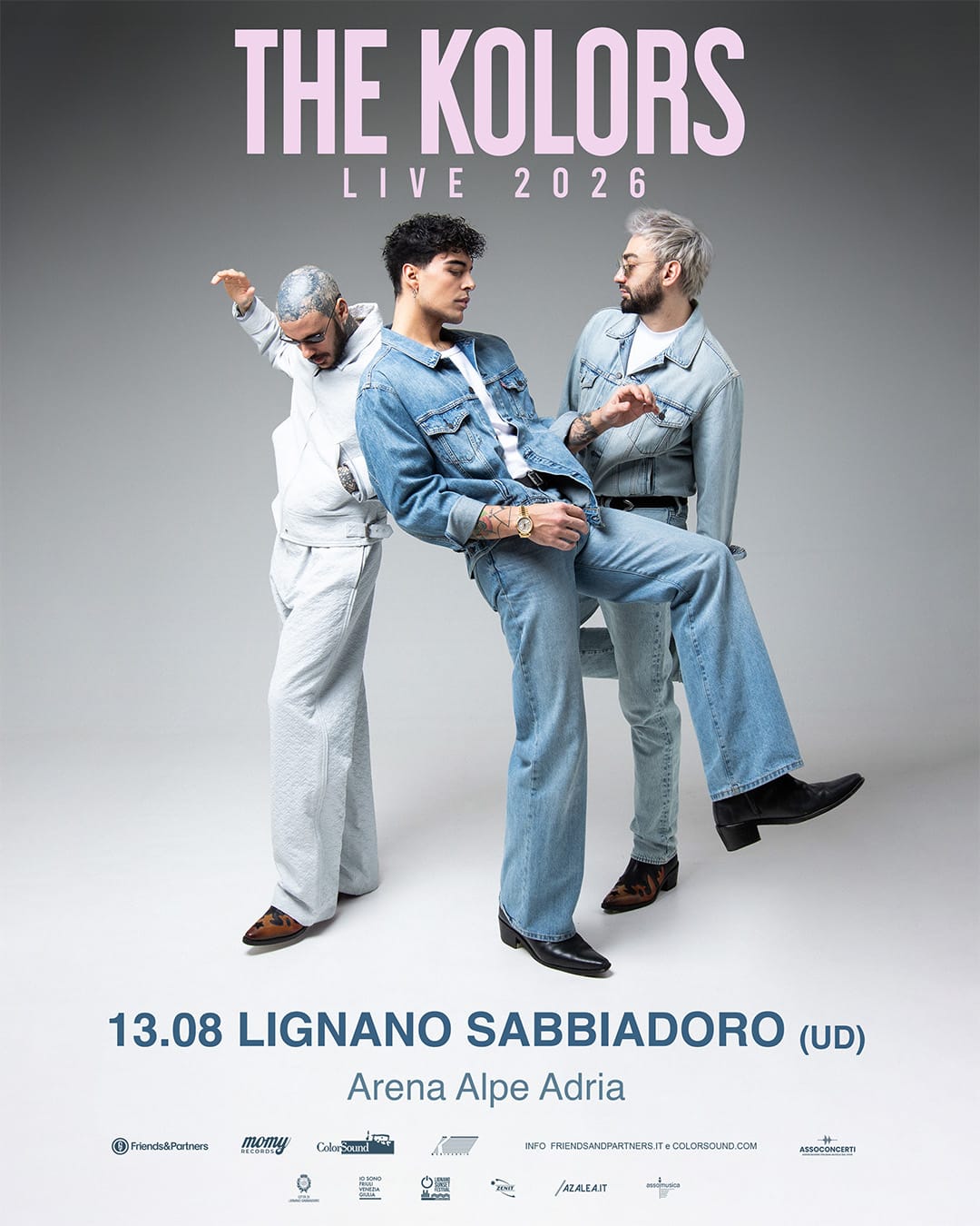THE KOLORS - La band di STASH in concerto a Lignano Sabbiadoro giovedì 13 agosto.
