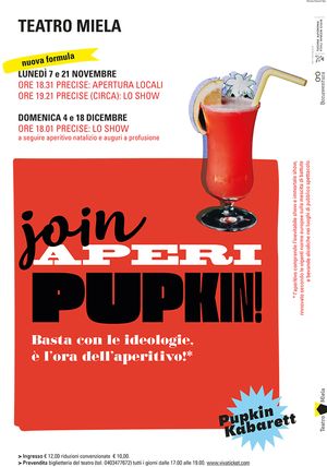 APERIPUPKIN – (il Pupkin è morto, viva il Pupkin!) 7 nov. Teatro Miela