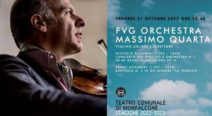 Stagione di Musica e Prosa 2022-2023, domani, 21 ottobre alle 20.45