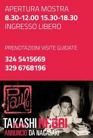 Paolo Takashi Nagai, aperta nel Chiostro del Santuario della Beata Vergine delle Grazie dal 5 al 20 novembre