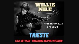 WILLIE NILE VENERDì 17 FEBBRAIO A TRIESTE, SALA LUTTAZZI