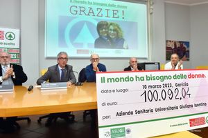 DESPAR: CONSEGNATO AD ASUGI L'ASSEGNO DI 100.092,04 EURO DELLA RACCOLTA FONDI IN FVG “IL MONDO HA BISOGNO DELLE               DONNE”