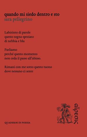 "Quando mi siedo dentro e sto" di Sara Pellegrino (Eretica Edizioni, 2022)