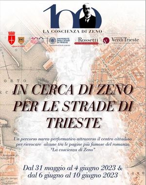 “IN CERCA DI ZENO PER LE STRADE DI TRIESTE” le passeggiate con attori iniziano dal 31 maggio alle ore 18 - il calendario