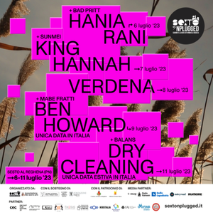 SEXTO ‘NPLUGGED XVIII edizione - dal 6 all'11 luglio 2023 P.zza Castello - Sesto al Reghena (PN)