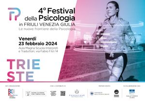 IL 4° FESTIVAL DELLA PSICOLOGIA IN FVG DÀ APPUNTAMENTO A TRIESTE PER IL PRIMO INCONTRO DAL TITOLO “PSICOLOGIA E SPORT: REALTÀ VIRTUALE E PRESTAZIONE SPORTIVA” Venerdì 23 febbraio, alle 18, alla Scuola Interpreti e Traduttori (Via Filzi, 14)