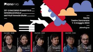 AL TEATRO ZANCANARO DI SACILE IN PROGRAMMA (1, 2 E 3 MAGGIO) LE FASI FINALI DEL CONCORSO PIANISTICO INTERNAZIONALE PIANO FVG