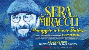 LA SERA DEI MIRACOLI - OMAGGIO A LUCIO DALLA il 24 luglio a Trieste con la partecipazione di Ricky Portera, storico chitarrista di Dalla e co-fondatore degli Stadio