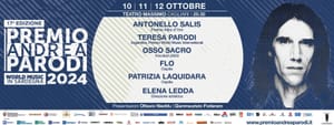 PREMIO ANDREA PARODI 2024: L’ARGENTINA TERESA PARODI OSPITE DEL FESTIVAL, A LEI IL ‘PREMIO WORLD MUSIC INTERNATIONAL’ TEATRO MASSIMO DI CAGLIARI, DAL 10 AL 12 OTTOBRE