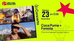 COCA PUMA - Sabato 23 novembre a San Vito al Tagliamento (PN) arriva uno dei nomi emergenti più acclamati da critica e pubblico nel 2024, voce di una nuova scena musicale nu-jazz tutta da scoprire