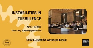 Udine Una scuola internazionale sulla turbolenza promossa dal Centro Internazionale di Scienze Meccaniche ed EUROMECH - European Mechanics Society