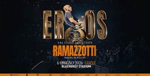EROS RAMAZZOTTI annuncia il tour negli Stadi al via il 6 giugno 2026 dal Bluenergy Stadium di Udine
